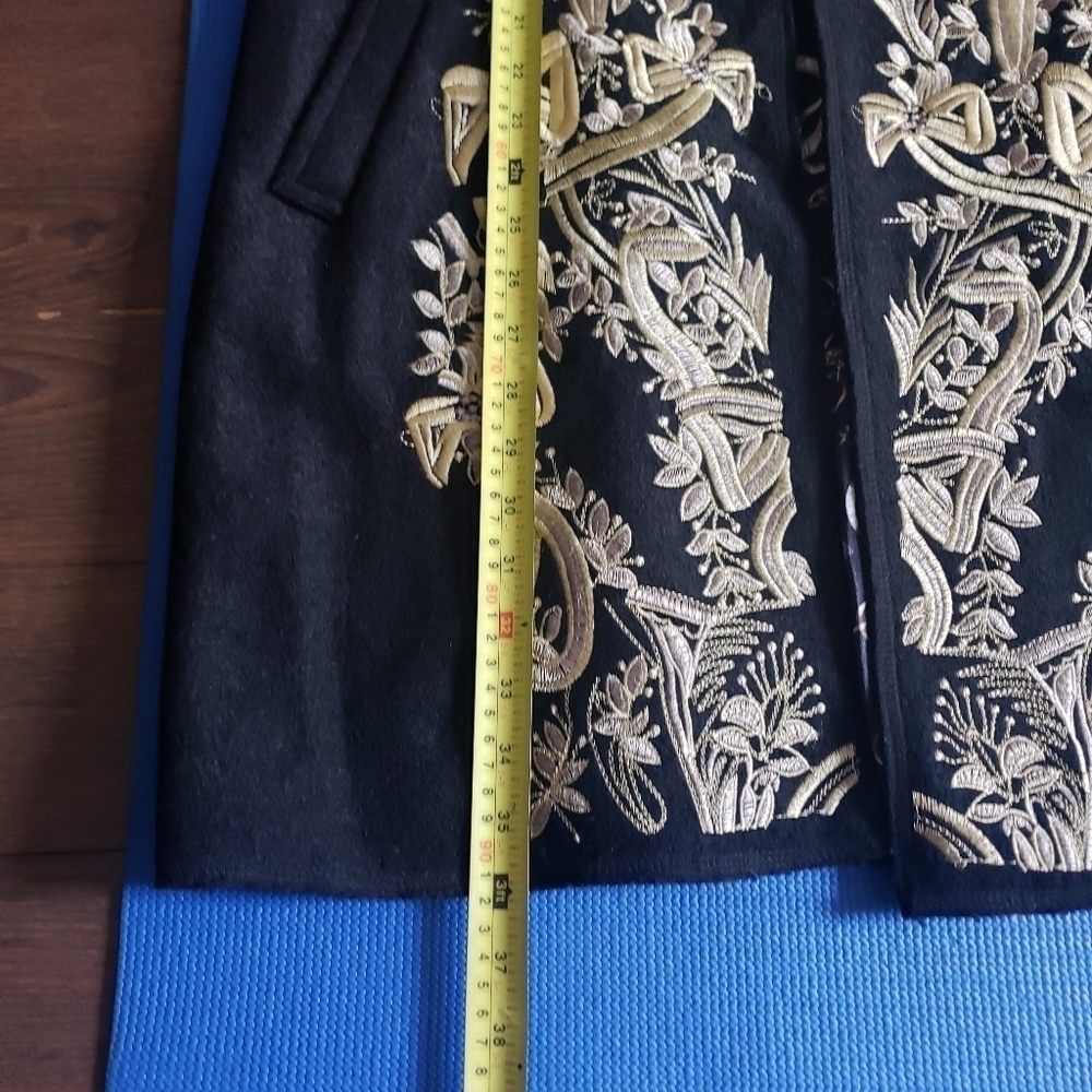 Embroidery Wool Coat - Picture 13 of 16